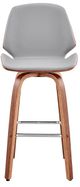 Armen Living Arabela Gray 26" Swivel Bar Stool-0