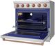 Thor Kitchen® Gordon Ramsay 36" Stainless Steel/Rose Gold Freestanding Pro Style Electric Range-4