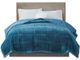 Olliix by Madison Park Coleman Teal Twin/Twin XL Reversible Down Alternative Blanket-1