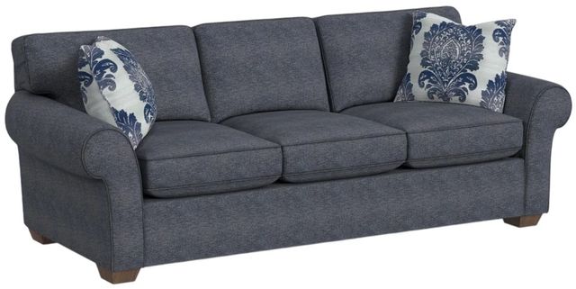 Flexsteel® Customizable Vail Three-Cushion Sofa with Throw Pillows-0