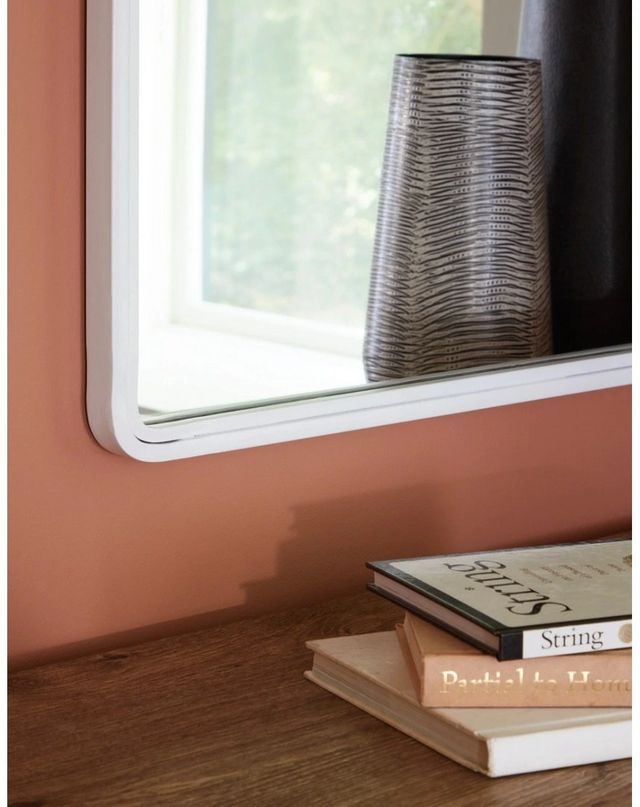 Signature Design by Ashley® Brocky White Rectangular Accent Mirror-2