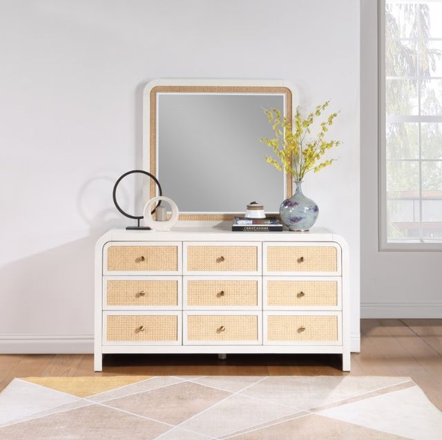 Meridian Furniture Siena Off-White Mirror-4