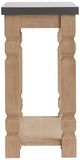 A & B Home Gray Console Table with Taupe Base -3