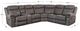 Powell® Galloway 3-Piece Stone Gray Manual Reclining L-Shape Sectional Sofa-3