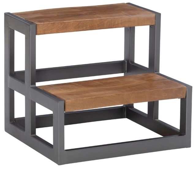 Powell® Bodie Gunmetal/Natural Bed Steps-0