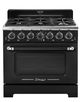 Unique Appliances Classic Retro 30" Midnight Black Freestanding Gas Range-0