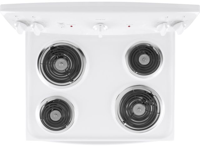 GE® 30" White Freestanding Electric Range-3