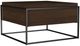 Coaster® Fulton Dark Brown Coffee Table with Black Base-0