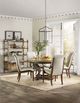 Hooker® Furniture Archivist Aubergine Linen/Pecky Pecan Dining Arm Chair-1