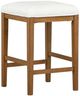Magnussen Home® Lindon Belgian Wheat/Sauve Blanco Upholstered Stool-0