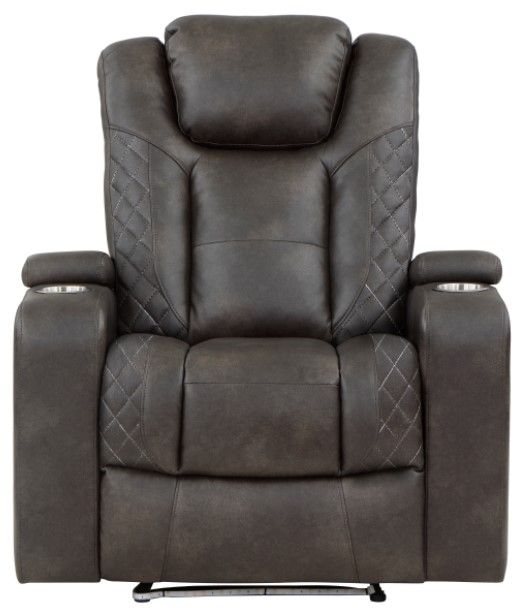 Mazin Furniture Tabor Brownish Gray Power Recliner Chair-1