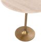 Classic Home Malani Beige Gathering Table with Brown Base-4