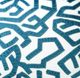 Harp & Finial® Jase Teal Velvet Applique Pillow-1