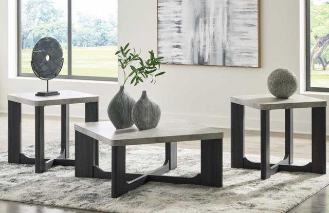Signature Design by Ashley® Sharstorm 3-Piece Two-tone Gray Table Set-2