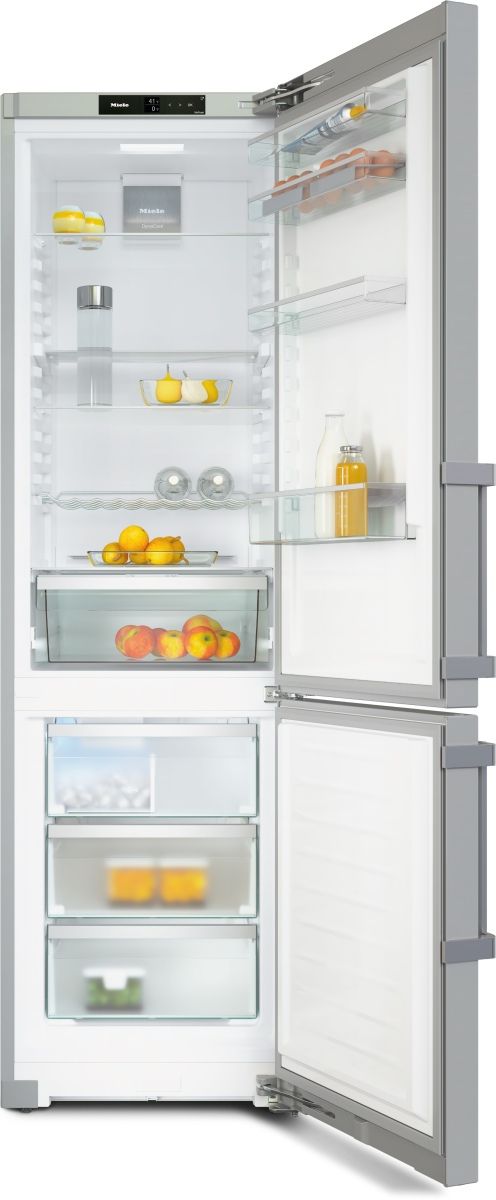 Miele 24" 13.2 Cu. Ft. CleanTouch Steel Counter Depth Bottom Freezer Refrigerator-3