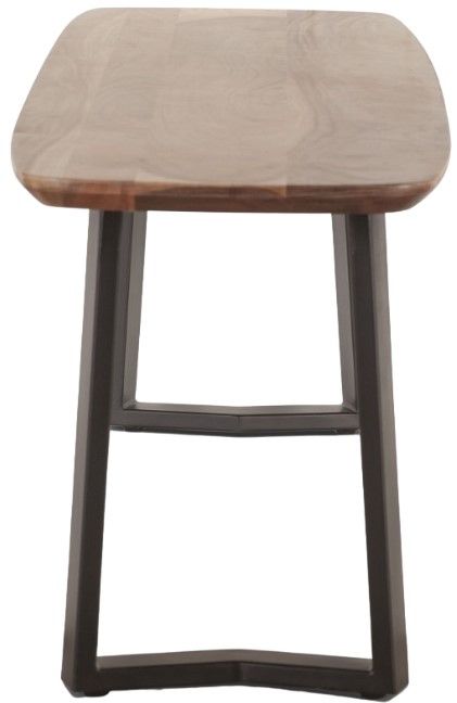 Home Trends & Design Salerno Gray Septarian/Natural Bench-2