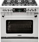 Capital Connoisseurian 36" Stainless Steel Free Standing Dual Fuel Range-0
