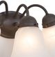YHD Dark Brown/White 3-Light Incandescent Bathroom Vanity Lighting-3