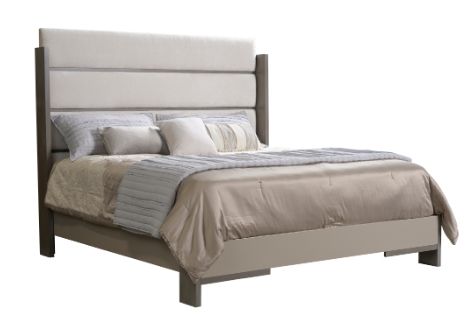 Country View Woodworking Customizable King Upholstered Horizontal Split Panel Bed-0