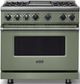 Viking® 7 Series 36" Eucalyptus Pro Style Dual Fuel Range with Griddle-0