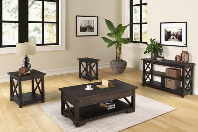 Bernards Jenson Walnut Cocktail Table with Lift Top-1