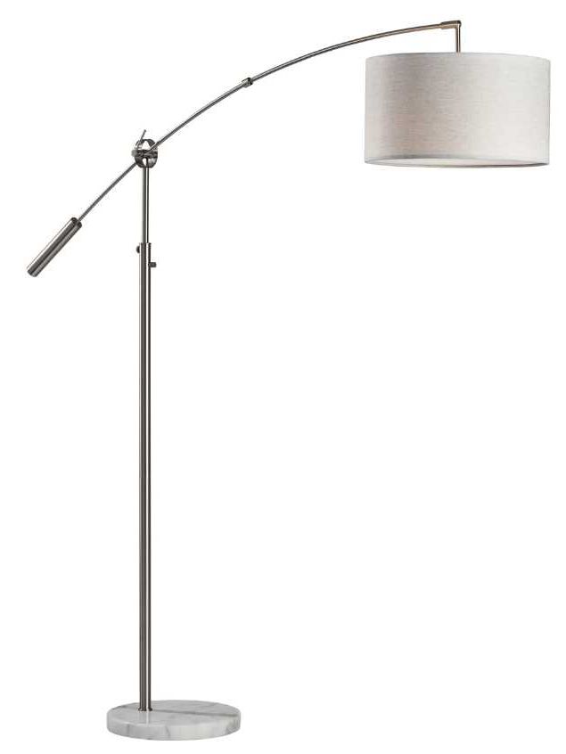 Adesso® Adler White Arc Floor Lamp-0