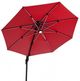 Furniture of America® Fera Red Aluminum/Polyester Outdoor Umbrella with Large Base-1