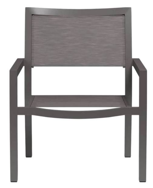 Sunset West Vegas Graphite Fabric/Metal Outdoor Club Chair-1