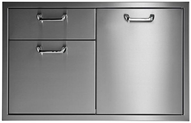 LYNX® Professional Classic 30" Stainless Steel Trash Center and Double Drawer Combo-0
