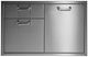 LYNX® Professional Classic 30" Stainless Steel Trash Center and Double Drawer Combo-0