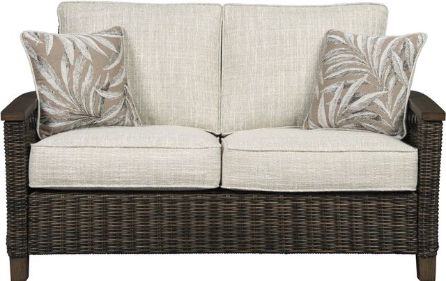 Signature Design by Ashley® Paradise Trail 4-Piece Medium Brown Outdoor Seating Set-2
