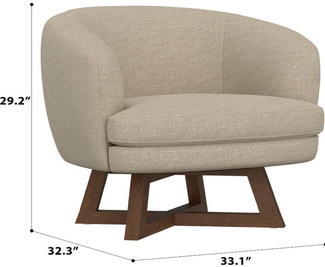 Emerald Home Moira Sand Swivel Accent Chair-2