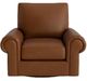 Bassett® Furniture Customizable Benchmade Premier Leather Large Panel Arm Swivel Chair-1