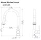ZLINE Autograph Edition Polished Gold Monet Pull Down Single Handle Kitchen Faucet-2