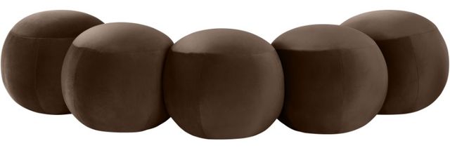 Meridian Furniture Apollo Brown 75" Velvet Upholstered Bench-3