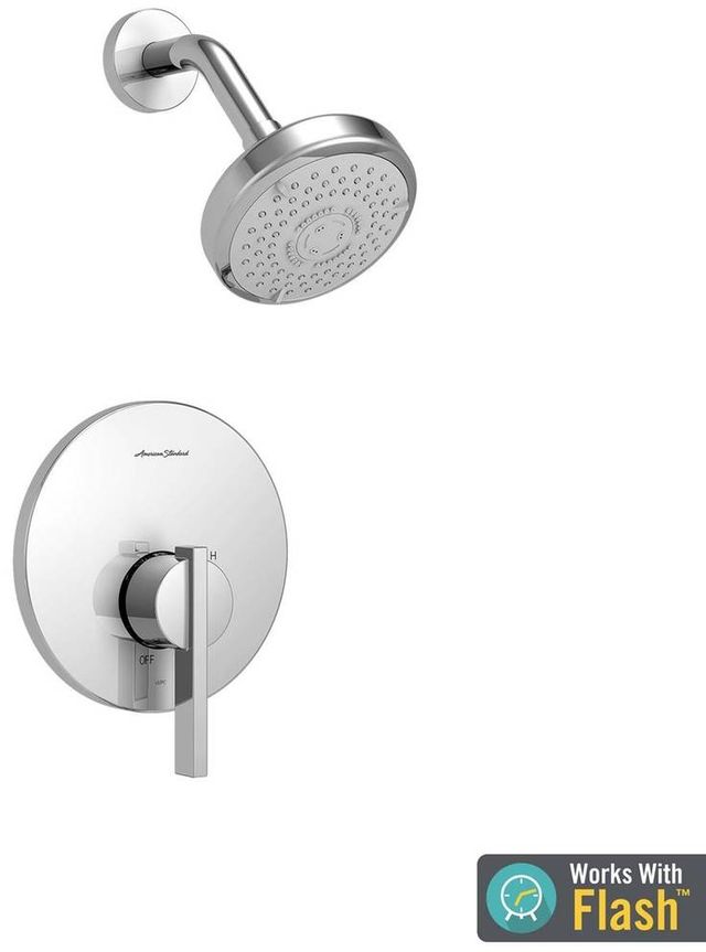 American Standard Berwick® Polished Chrome Shower Only Trim Kit with Pressure Balance Cartridge-1