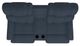 La-Z-Boy® Pinnacle Navy Power Wall Reclining Loveseat with Headrest and Console-4