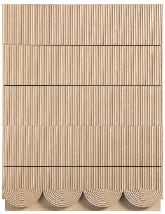 Meridian Furniture Scallop Natural Chest-1