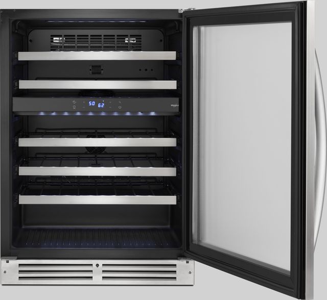 Whirlpool® 24" Stainless Steel Undercounter Wine Cooler-3