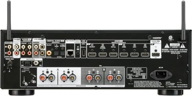 Denon® 2.1 Channel Black Stereo Receiver-2