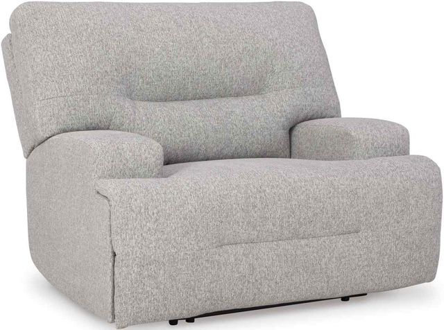 Signature Design by Ashley® Acklen Place Pewter Wide Seat Power Recliner-0