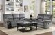 Homelegance® Muirfield Gray Manual Double Reclining Sofa-1