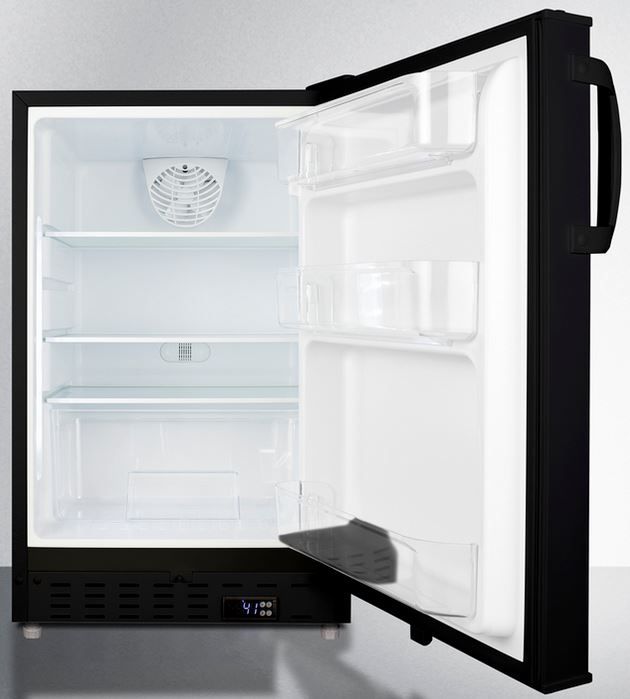 Summit® 3.5 Cu. Ft. Black Under the Counter Refrigerator-2