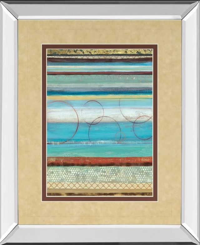 Classy Art Strata I by Tava Studios Mirror Framed Wall Art-0