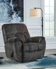 Signature Design by Ashley® Stayfish Gunmetal Manual Rocker Recliner-4