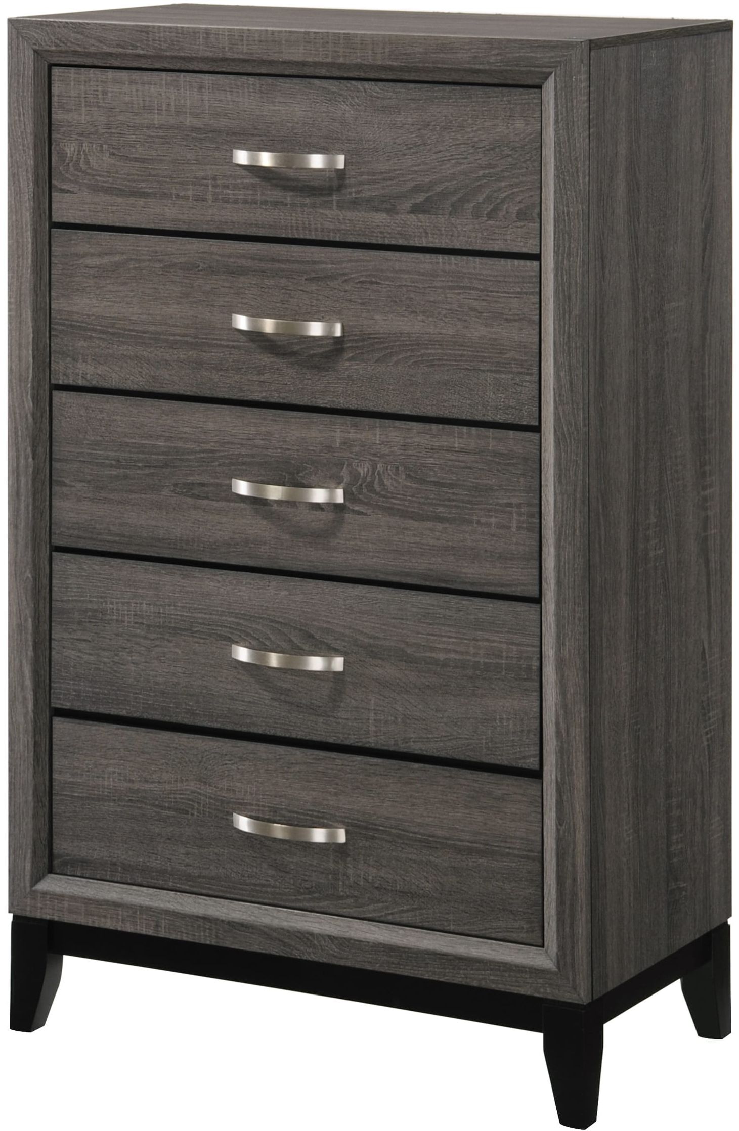 Coaster® Watson 5-Piece Grey Oak Full Bedroom Set | Bed's