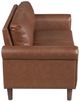 Homelegance® Hector Chocolate Loveseat-3