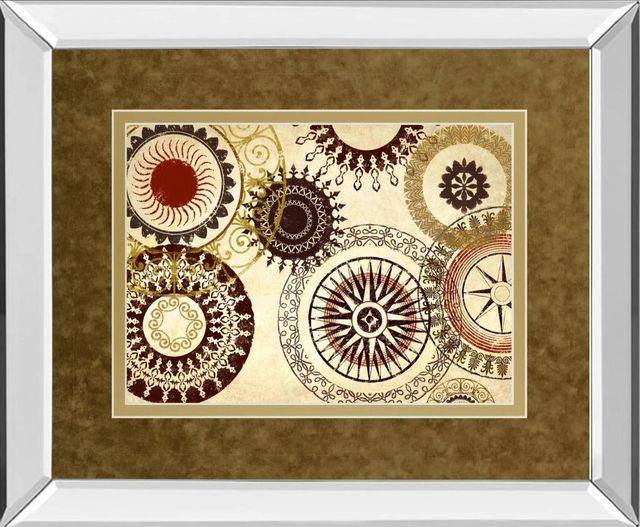 Classy Art Egyptian Textile by Â Michael Marcon Mirror Framed Wall Art-0
