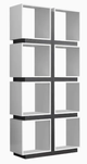 Monarch Specialties Inc. White-Grey 71" Bookcase-1