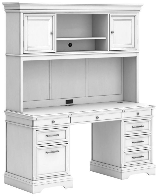 Signature Design by Ashley® Kanwyn 4-Piece Whitewash Credenza-0